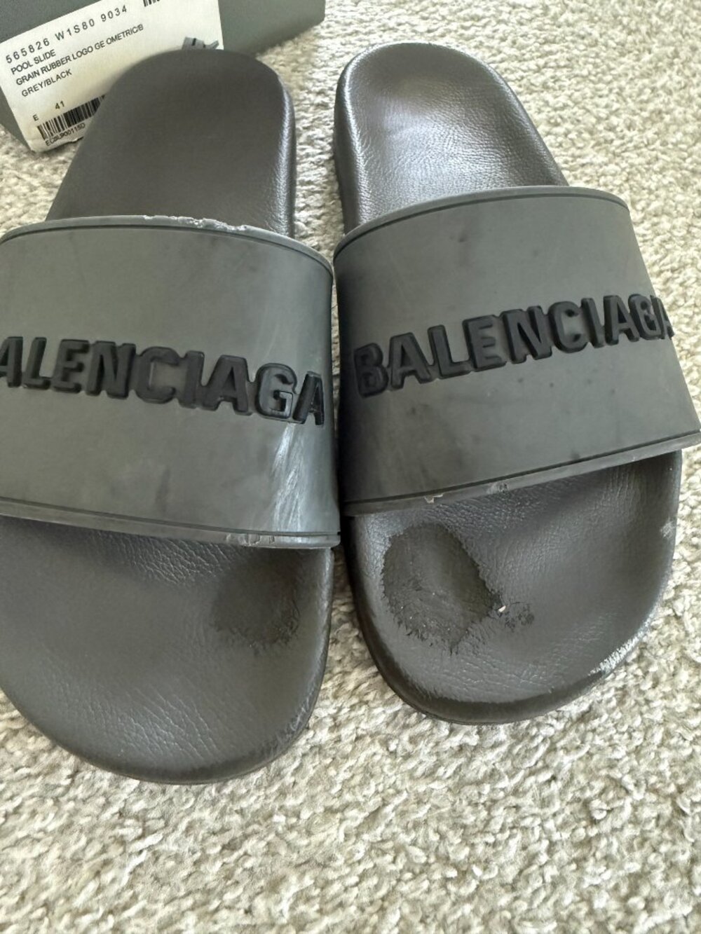 (Original $450) Balenciaga Pool Slide Sandal Euro Size 41 - Picture 3 of 6